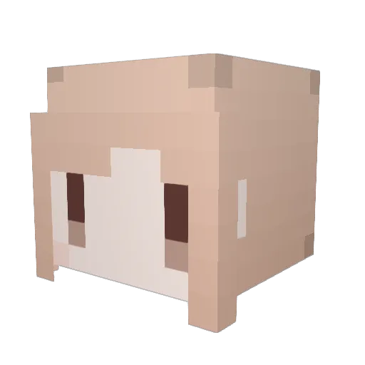 TKINOKOT Minecraft avatar head, 3D render