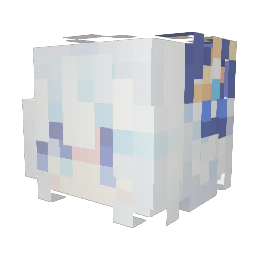 TKKT_QTH Minecraft avatar head, 3D render