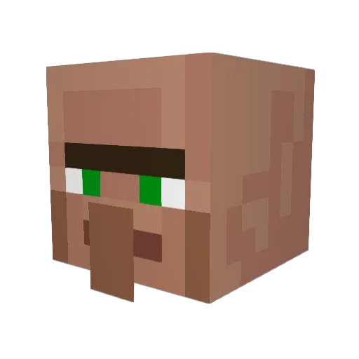 TKMT_Aniki Minecraft avatar head, 3D render
