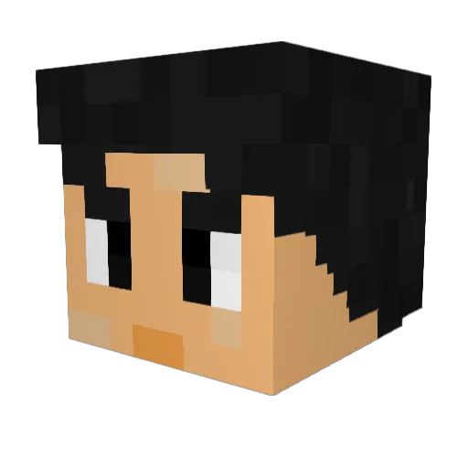 TKOS Minecraft avatar head, 3D render