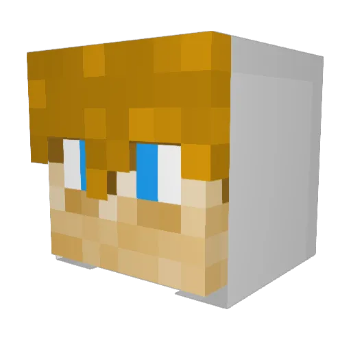 TKOShinn Minecraft avatar head, 3D render