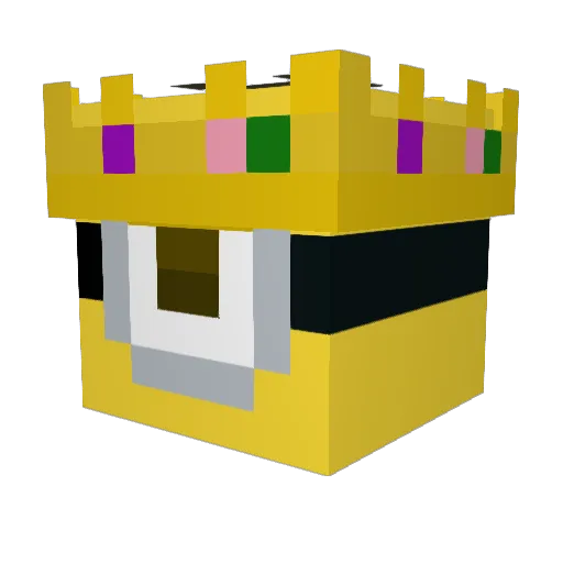 TKOer Minecraft avatar head, 3D render