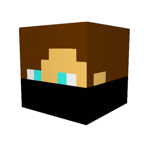 TKS_Infinity Minecraft avatar head, 3D render