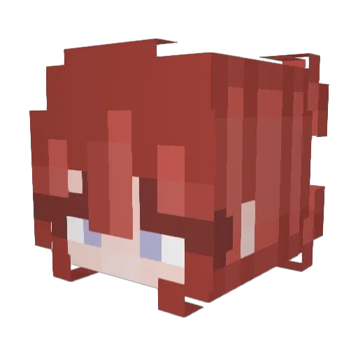 TKStaples Minecraft avatar head, 3D render
