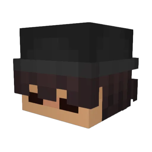 TKTESHU Minecraft avatar head, 3D render