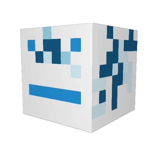 TKTKTKTKTKTK Minecraft avatar head, 3D render