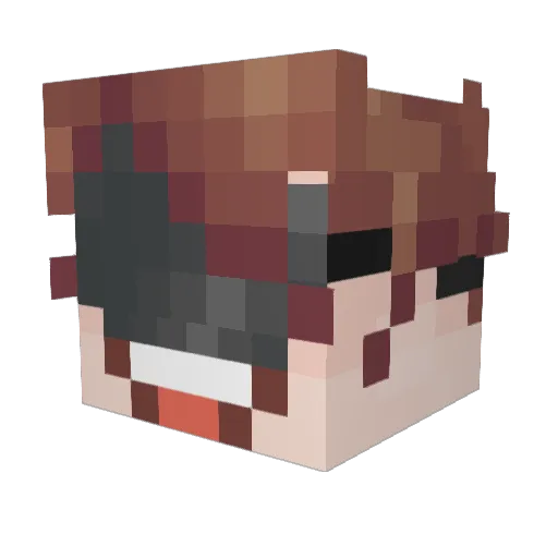 TKTails Minecraft avatar head, 3D render