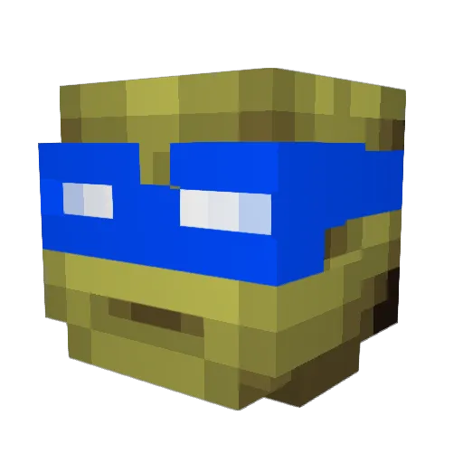 TK_11 Minecraft avatar head, 3D render