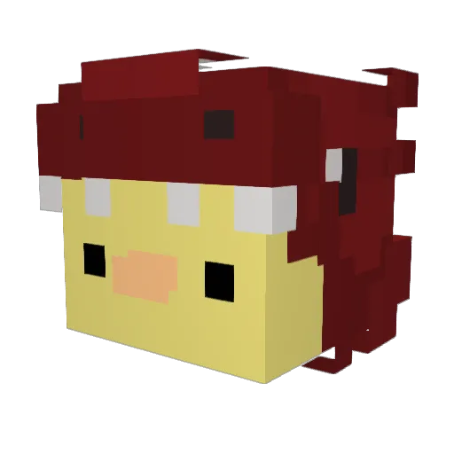 TK_1389 Minecraft avatar head, 3D render