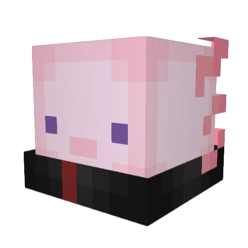 TK_Floki Minecraft avatar head, 3D render