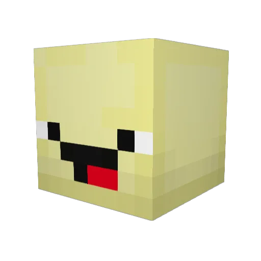 TK_Lemon_TK Minecraft avatar head, 3D render