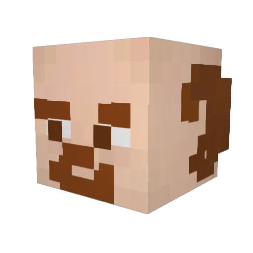 TK_Stillas Minecraft avatar head, 3D render