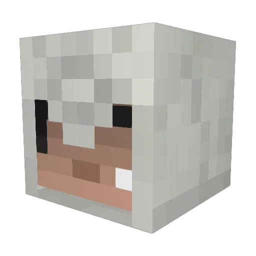 TKice Minecraft avatar head, 3D render