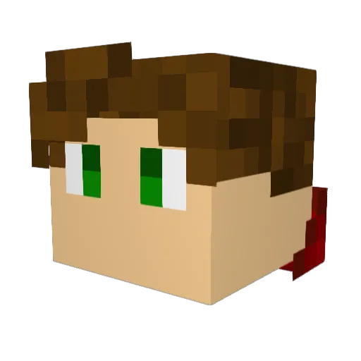 TKirk13 Minecraft avatar head, 3D render