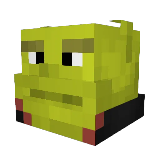 TKk__ Minecraft avatar head, 3D render
