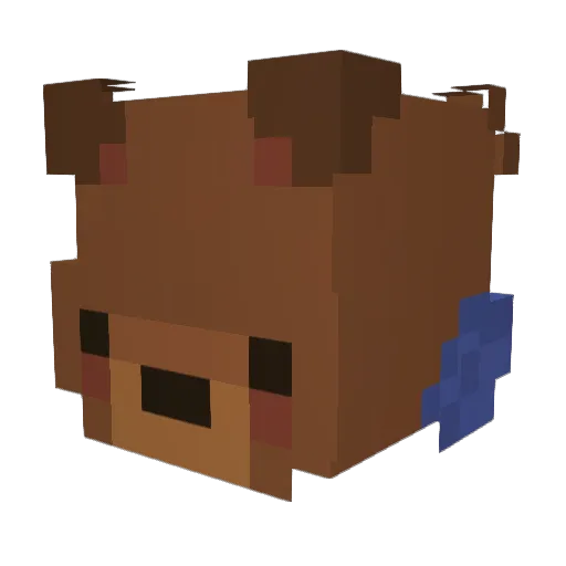 TKrinzz Minecraft avatar head, 3D render