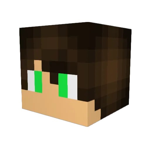 TLCWhiskey Minecraft avatar head, 3D render