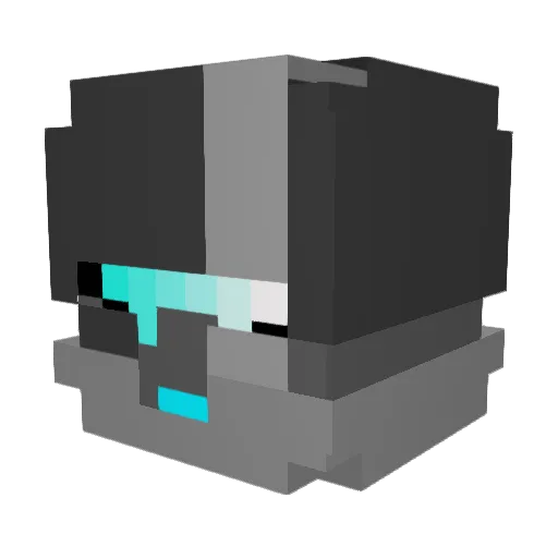 TLGShotYT Minecraft avatar head, 3D render