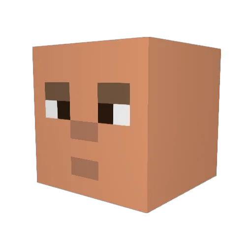 TLG_Hadesone Minecraft avatar head, 3D render