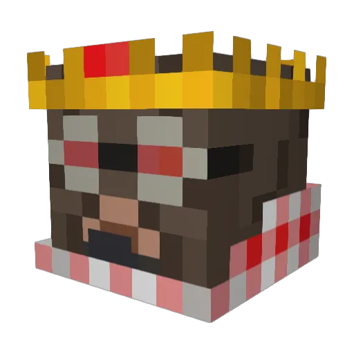 TLGorilla Minecraft avatar head, 3D render