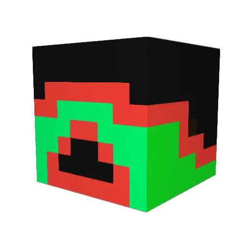 TLMinty Minecraft avatar head, 3D render