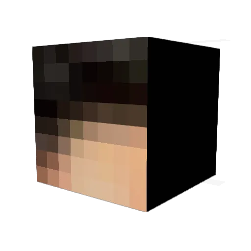 TLNQ Minecraft avatar head, 3D render