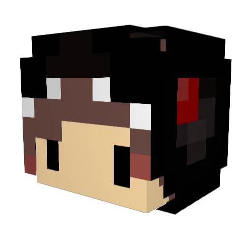 TLRedhawke Minecraft avatar head, 3D render