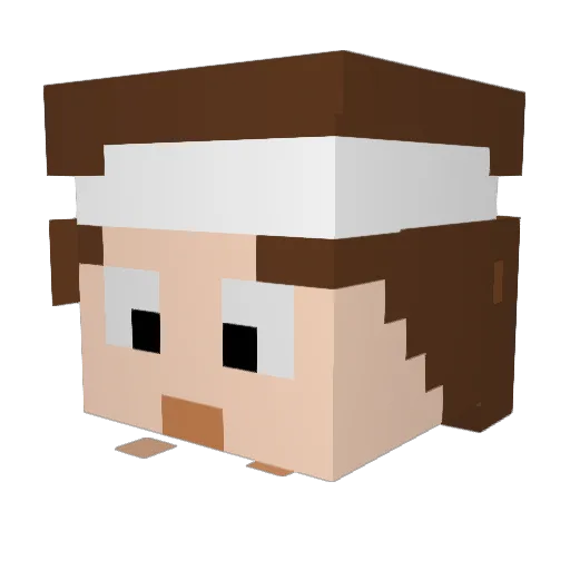 TL_Virtualblade Minecraft avatar head, 3D render