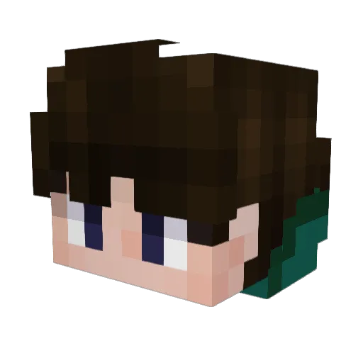 TL_cainiao Minecraft avatar head, 3D render