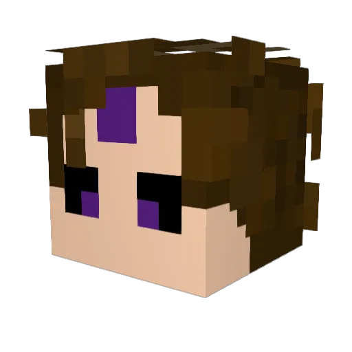 TLing5410 Minecraft avatar head, 3D render