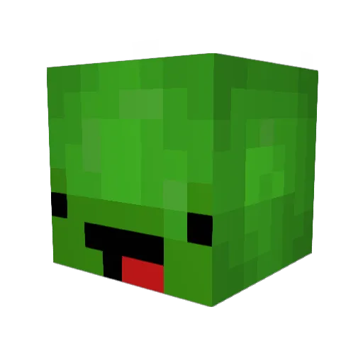 TM41 Minecraft avatar head, 3D render