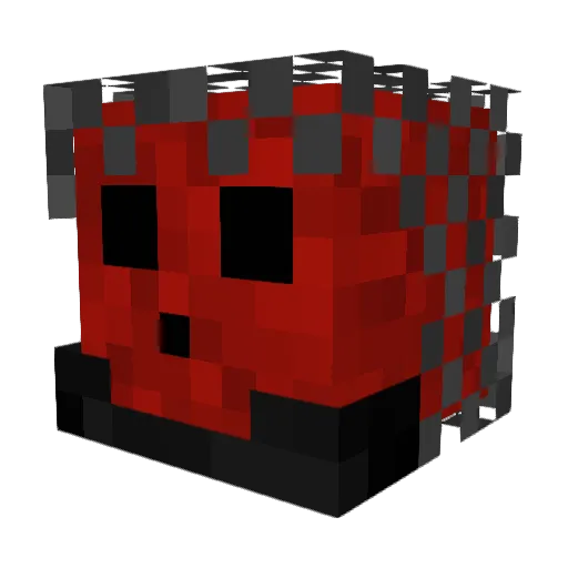 TM7PP Minecraft avatar head, 3D render