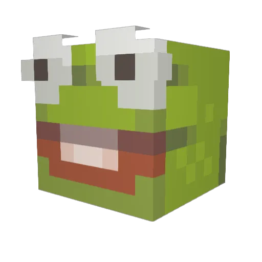 TMClutch Minecraft avatar head, 3D render