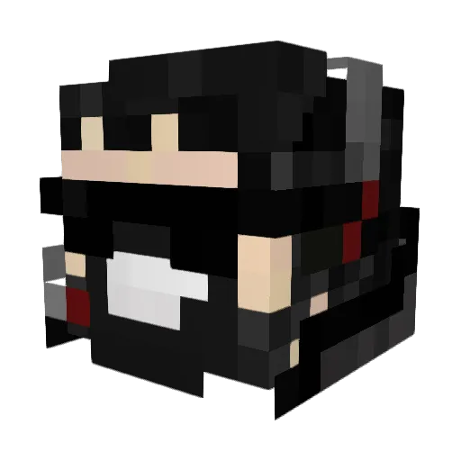 TMFaisal Minecraft avatar head, 3D render