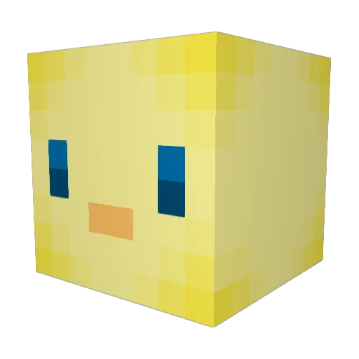 TMG_North Minecraft avatar head, 3D render