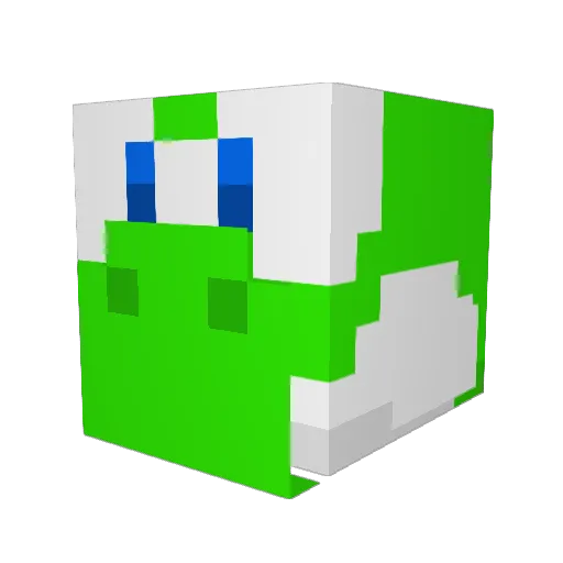 TMH2O Minecraft avatar head, 3D render