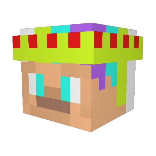 TMJ2010 Minecraft avatar head, 3D render