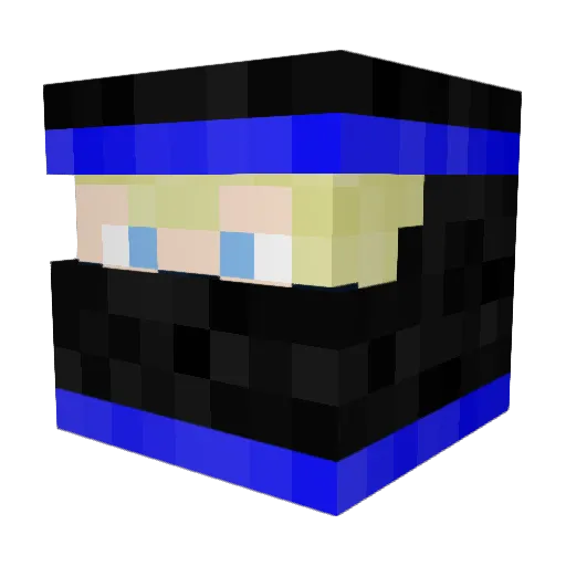 TMJ360 Minecraft avatar head, 3D render