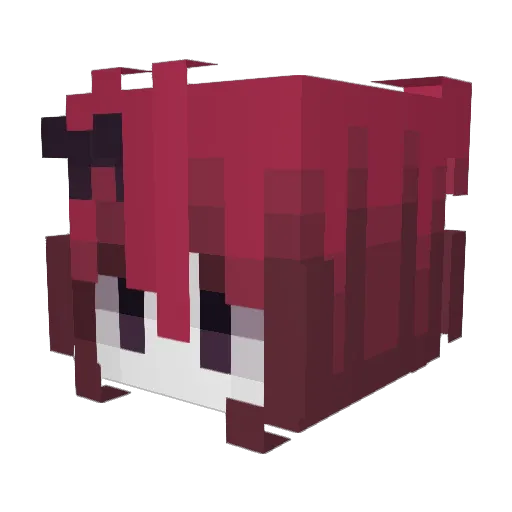 TMKUU Minecraft avatar head, 3D render