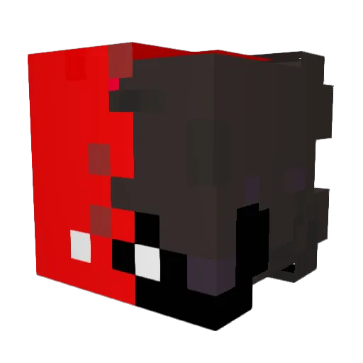 TMKaze Minecraft avatar head, 3D render