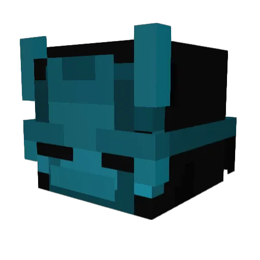 TML2 Minecraft avatar head, 3D render