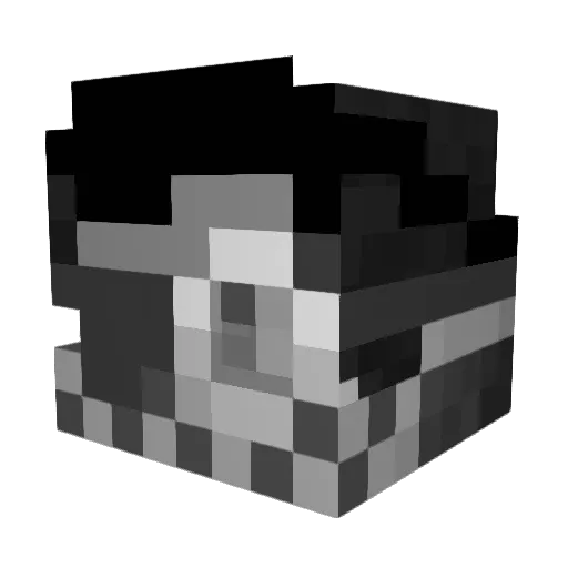 TMO_Yazuki Minecraft avatar head, 3D render