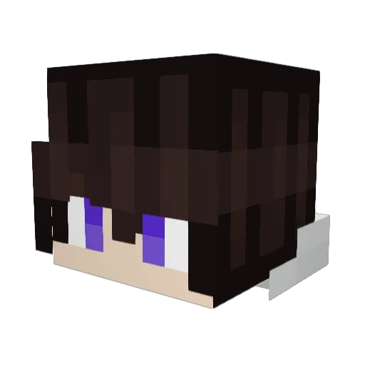 TMP9390 Minecraft avatar head, 3D render