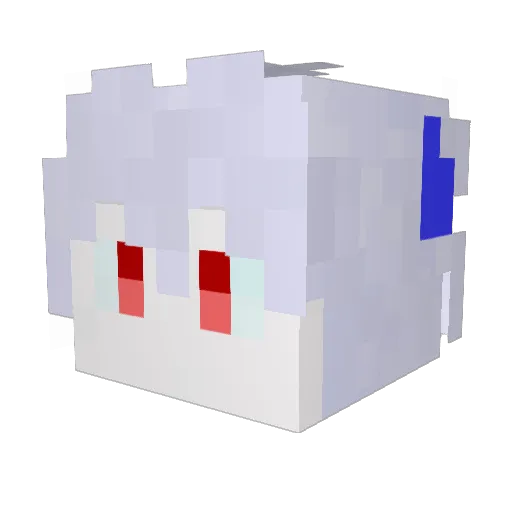 TMR_ToMoRrow Minecraft avatar head, 3D render