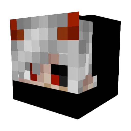 TMSP17 Minecraft avatar head, 3D render