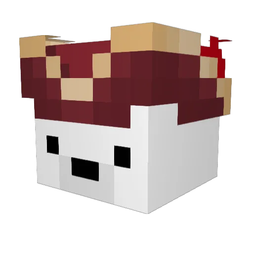 TMSharky Minecraft avatar head, 3D render