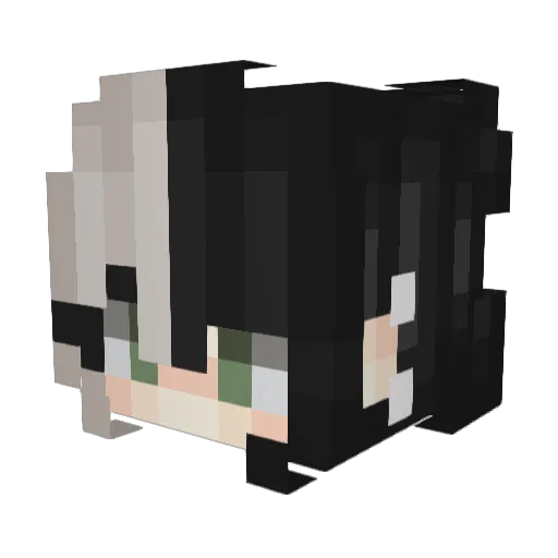 TMT1314520 Minecraft avatar head, 3D render