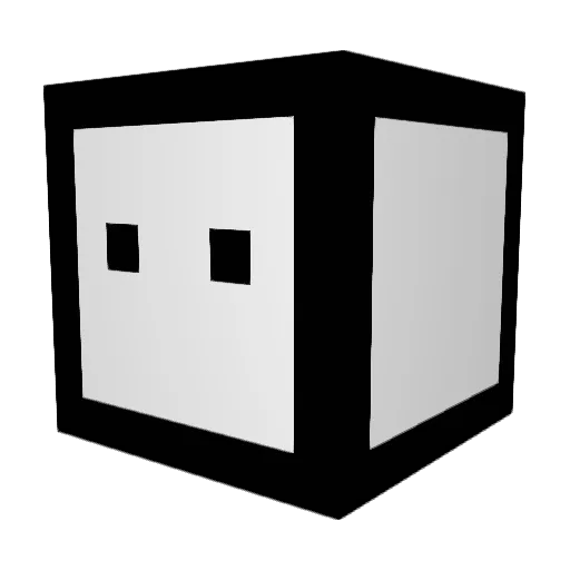 TMT_Minon Minecraft avatar head, 3D render