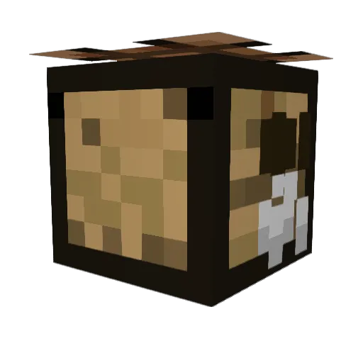 TMUP Minecraft avatar head, 3D render