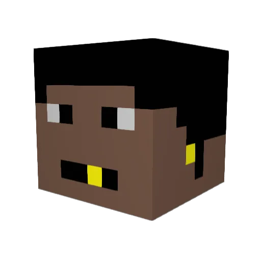 TMacc09 Minecraft avatar head, 3D render